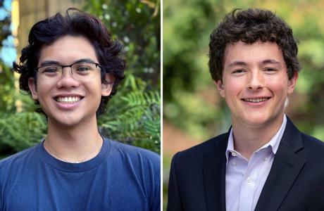 Princeton alumnus Travis Kanoa Chai Andrade and Princeton senior Nolan Musslewhite