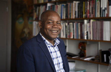 Leonard Wantchekon, James Madison Professor of Political Economy. Photo by Denise Applewhite