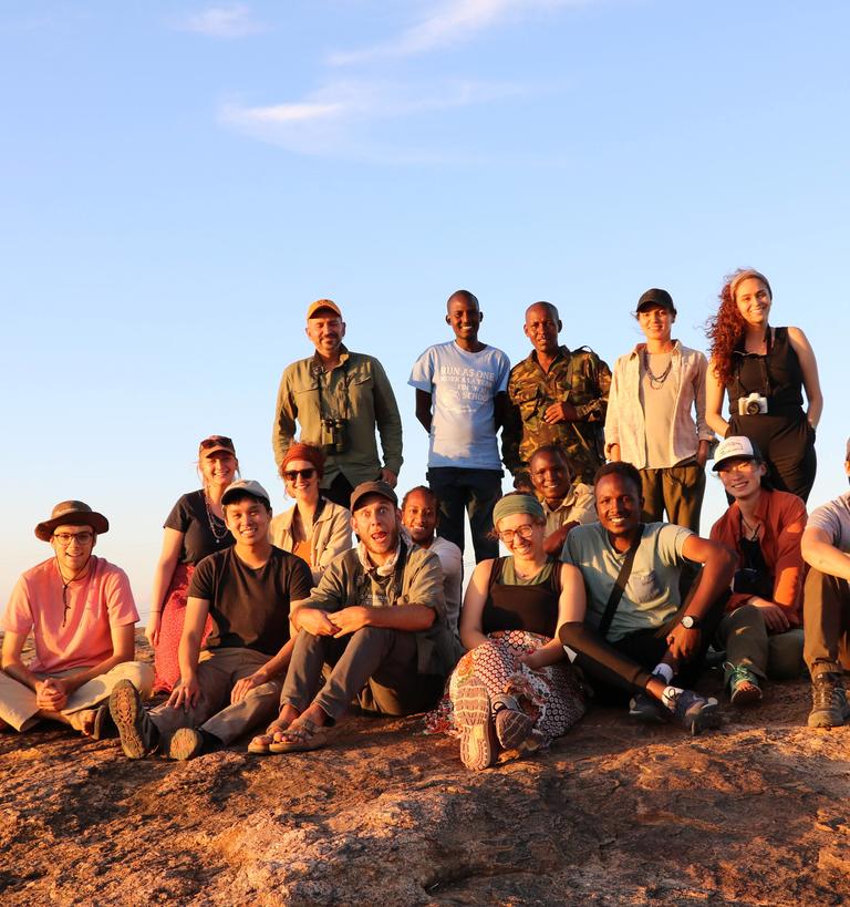 a group of Princeton students on field trip to Mpala