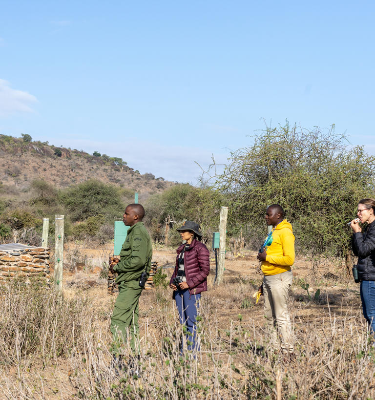a group of fielf scientists at mpala