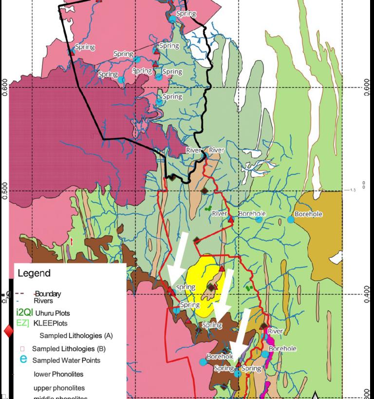 color-coded map of mpala 
